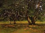 (image for) Claude Oscar Monet paintings artwork Fontainebleau Forest 1865