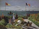(image for) Claude Oscar Monet paintings art Garden at Sainte Adresse 1867