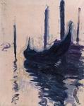 (image for) Claude Oscar Monet paintings artwork Gondola in Venice 1908