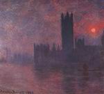 (image for) Claude Monet Paintings artwork Houses of Parliament 1900-1901