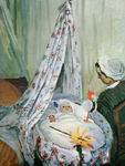 (image for) Claude Monet Paintings artwork Jean Monet in His Cradle 1867
