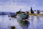 (image for) Handmade Oil painting for home canvas, oil painting framed canvas for living room Claude Monet Paintings artwork Lavacourt 1880