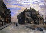(image for) Claude Monet Paintings artwork Le Lieutanance at Honfleur 1864