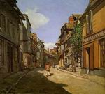 (image for) Claude Monet Paintings art Le Rue de La Bavolle at Honfleur 1864