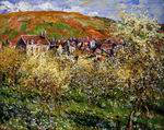 (image for) Claude Monet Paintings Plum Trees in Blossom at Vetheuil 1879