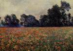 (image for) Handmade Oil painting for home canvas, oil painting framed canvas for living room Claude Monet Paintings Poppies at Giverny 1887