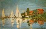 (image for) Claude Monet Paintings artwork Regatta at Argenteuil 1872