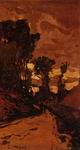 (image for) Claude Monet Paintings artwork Road by Saint-Simeon Farm 1864