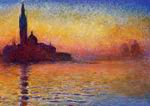 (image for) Handmade oil painting Copy paintings of famous artists San Giorgio Maggiore by Twilight 1908 - Click Image to Close