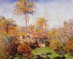 (image for) Handmade Oil painting for home canvas, oil painting framed canvas for living room Small Country Farm in Bordighera 1884
