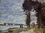 (image for) Handmade oil painting Copy paintings of famous artists The Banks of the Seine at Argenteuil 1872