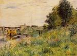 (image for) Handmade oil painting Copy paintings of famous artists The Banks of the Seine at the Argenteuil Bridge