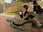 (image for) Handmade oil painting Copy paintings of famous artists The Beach (aka Camille Monet on a Garden Bench)