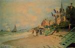 (image for) Handmade oil painting Copy paintings of famous artists The Beach at Trouville1 1870