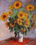 Claude Oscar Monet paintings artwork Bouquet Of Sunflowers