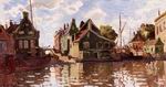 (image for) Handmade oil painting Copy paintings of famous artists Claude Oscar Monet paintings Canal In Zaandam