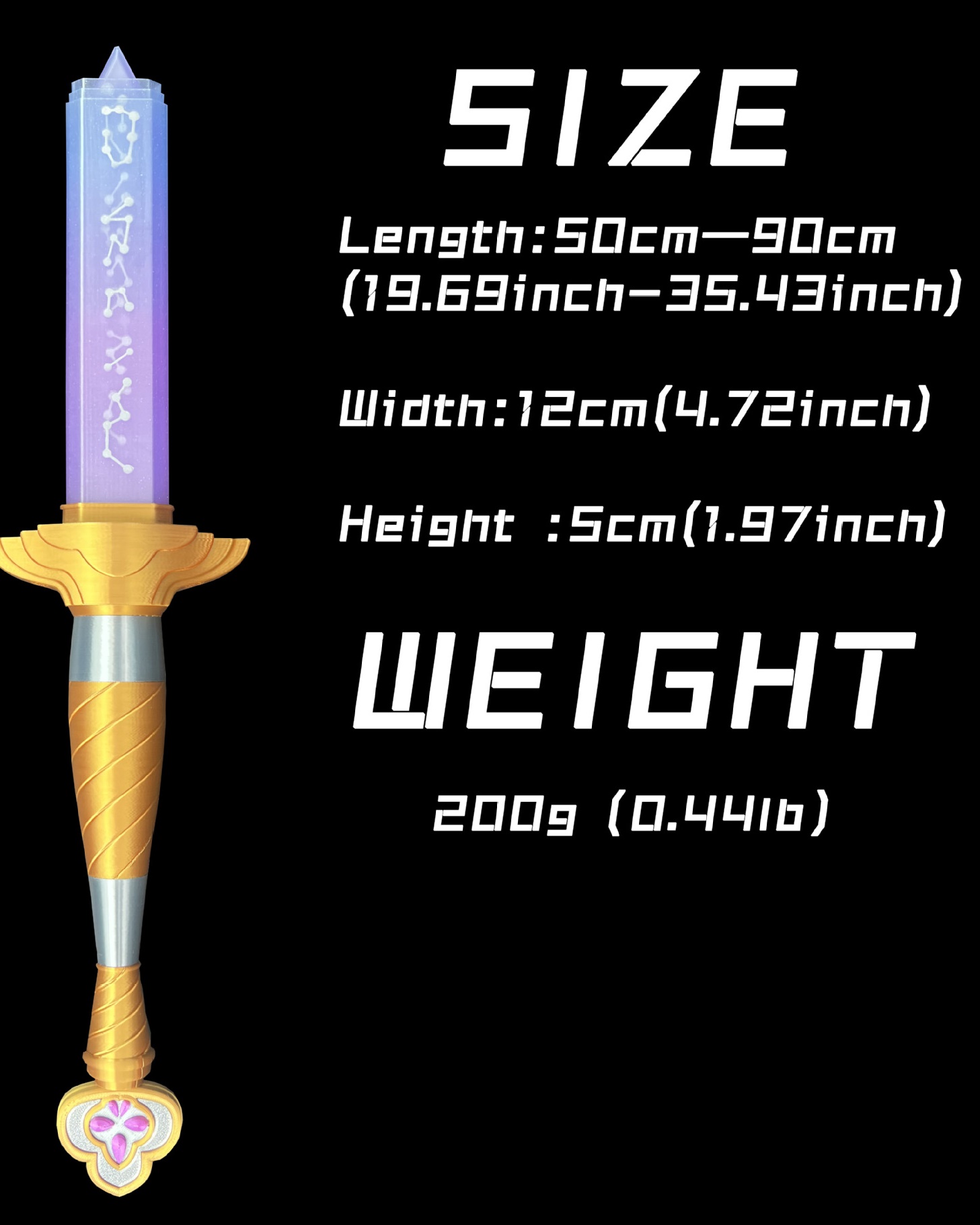 A set of KPop Demon Hunters Cosplay toys, Cosplay props include a sword, a long knife, 2 daggers, a hairpin, and a tail (image for) A set of KPop Demon Hunters Cosplay toys, Cosplay props include a sword, a long knife, 2 daggers, a hairpin, and a tail