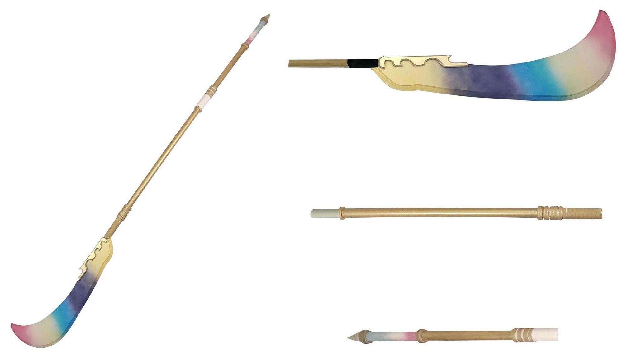 (image for) A set of KPop Demon Hunters Cosplay toys, Cosplay props include a sword, a long knife, 2 daggers, and a tail