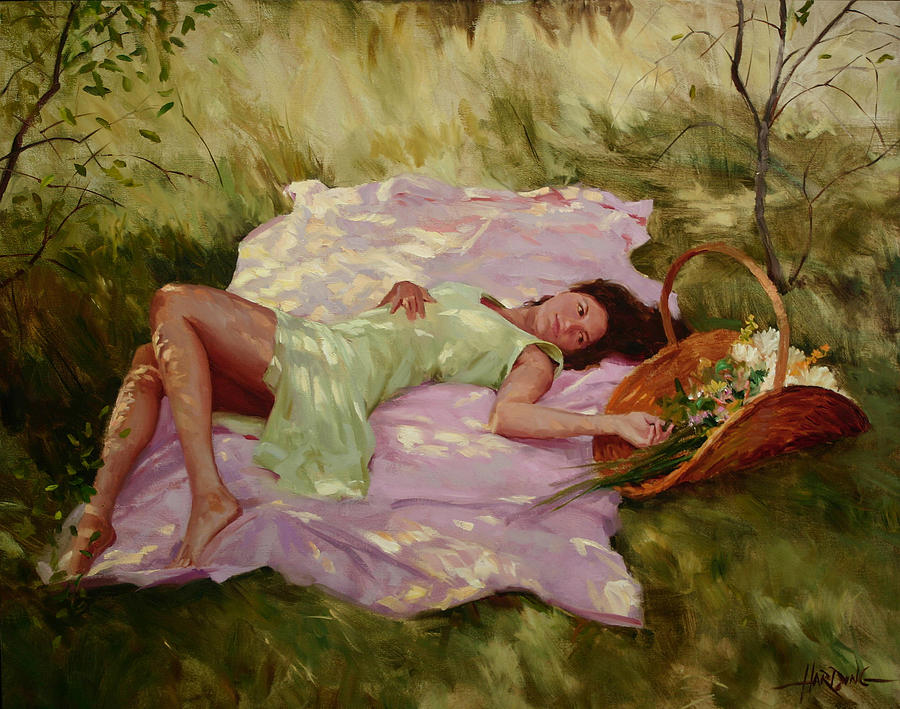 (image for) Handmade Oil painting for home canvas, oil painting framed canvas for living room Scott harding oil painting summer light