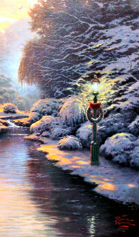 Reproductions Thomas oil painting on canvas Christmas Evening