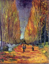 (image for) Handmade oil painting Copy paintings of famous artists Van Gogh paintings artwork Les Alyscamps III - Click Image to Close