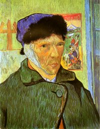 (image for) Van Gogh paintings artwork Self Portrait With Bandaged Ear - Click Image to Close