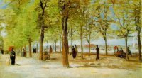 (image for) Van Gogh paintings artwork Lane At The Jardin Du Luxembourg