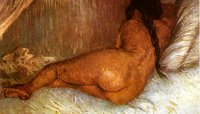 (image for) Van Gogh paintings Nude Woman Reclining Seen From The Back - Click Image to Close
