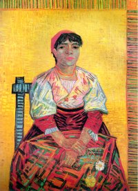 (image for) Van Gogh paintings artwork Italian Woman (Agostina Segatori?) - Click Image to Close
