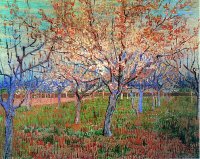 (image for) Van Gogh paintings artwork Orchard With Blossoming Apricot Trees