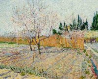 (image for) Van Gogh paintings Orchard With Peach Trees In Blossom II