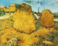 (image for) Handmade oil painting Copy paintings of famous artists Van Gogh paintings artwork Haystacks In Provence